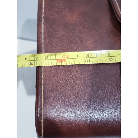 Vintage Brown Hard Leather Camera Case With Key - Picture 5 of 10